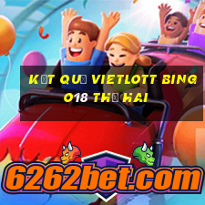 Kết quả vietlott Bingo18 thứ hai