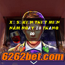 xổ số kiến thiết miền nam ngày 28 tháng 09