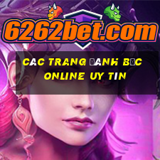 các trang đánh bạc online uy tín