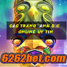 các trang đánh bạc online uy tín