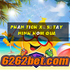 Phân tích xổ số Tây Ninh Hôm qua