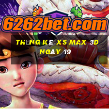 Thống kê XS Max 3D ngày 19