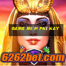 game miễn phí hay