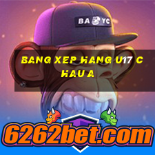 bang xep hang u17 chau a