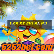 lịch xe bus hà nội