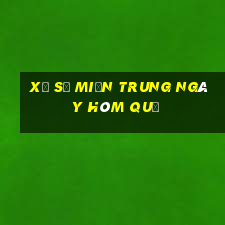 xổ số miền trung ngày hôm quả