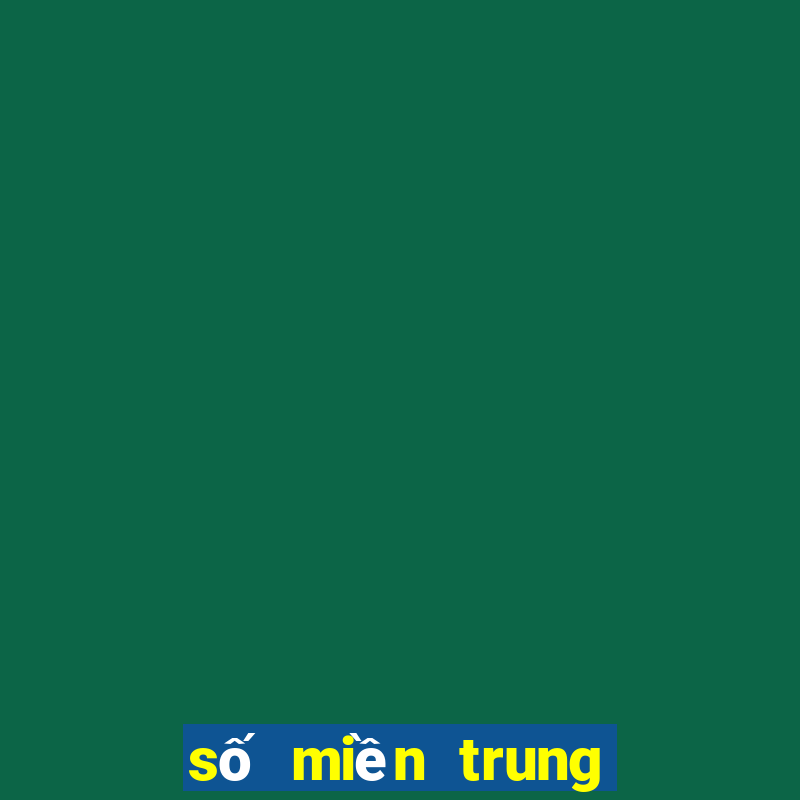 số miền trung hôm qua