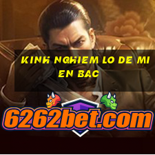 kinh nghiem lo de mien bac