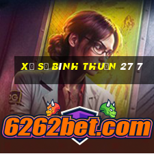 xổ số bình thuận 27 7