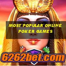 most popular online poker games