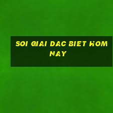 soi giai dac biet hom nay